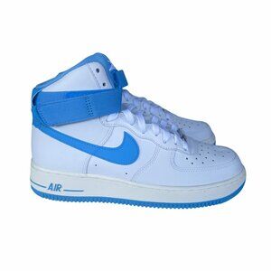 🤩Nike Air Force 1 Hi OG QS Sz 7 Mens Shoes White Blue DX3805-100 Retro sneaker